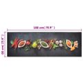 vidaXL Kuchynský koberec umývateľný Spices 60x180 cm zamat