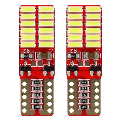 LED CANBUS 24SMD 4014 T10e (W5W) Biela 12V / 24V