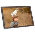 vidaXL Fotorámiky na stenu, koláž 5 ks, čierne 70x90 cm, MDF