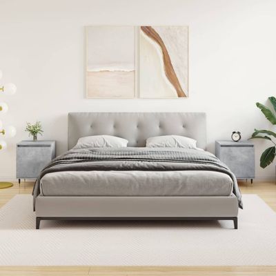 vidaXL Nočné skrinky 2 ks betónovo sivé 40x30x50 cm kompozitné drevo