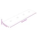 vidaXL Nástenné panely 12 ks vínovočervené 60x15 cm umelá koža 1,08 m²