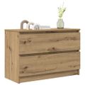 vidaXL TV skrinka Artisan Dub 80x35x54 cm Drevo