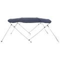 vidaXL Strieška Bimini s 4 oblúkmi a stenami 243x(200-213)x137 cm