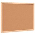 VidaXL Korková doska s masívnym borovicovým dreveným rámom 40x30 cm