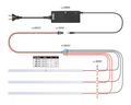 LED osvetlenie G21 pre akustické panely 150 cm, teplá žltá, 24V