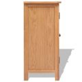 vidaXL Komoda 70x35x75 cm, dubový masív