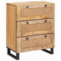 vidaXL Servírovacia skriňa 60 x 33 x 75 cm Masívne mango drevo Hnedá