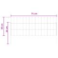 vidaXL Záhradný plot s kolíkmi 24 ks 75 x 30 cm Pozinkovaná oceľ