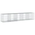 vidaXL Gabiónový kôš s krytom 500x100x100 cm pozinkované železo