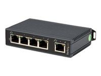 Startech 5-Port Ethernet Switch - 10/100Mbps Industrial Networking Solution - IP30-rated Energy Efficient Internet Switch (IES5102) - Prepínač - neriadený - 5 x 10/100 - možná montáž na DIN lištu - pre P/N: NETRS2322P