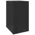 vidaXL Kôš na odpadky Čierna 65 x 80 x 115 cm Polyetylén