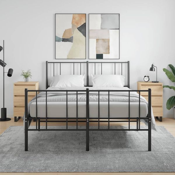 vidaXL Nočné stolíky 2 ks dub sonoma 40x35x69 cm kompozitné drevo