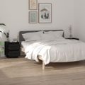 vidaXL Nočné stolíky 2 ks čierne 40x35x50 cm masívne borovicové drevo