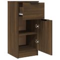 vidaXL Komody 2 ks hnedý dub 30x30x70 cm spracované drevo