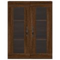 vidaXL Vysoká skrinka hnedý dub 69,5x34x180 cm spracované drevo
