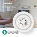 Alarm/siréna chytrá Wi-Fi NEDIS WIFISI10CWT (85 dB)
