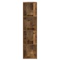vidaXL rohová skrinka Old Wood 33x33x132 cm Engineered Wood
