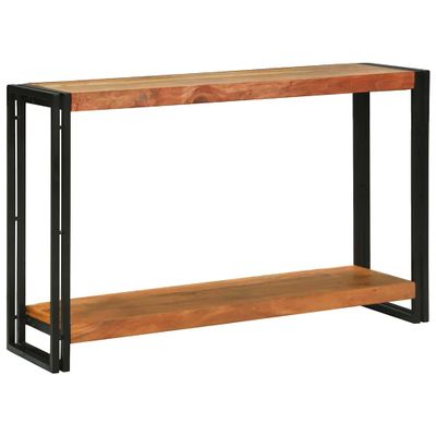 vidaXL Konzolový stôl Hnedá 120 x 33 x 75 cm Pevné akáciové drevo
