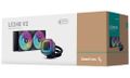 DEEPCOOL vodný chladič LE240 V2 / 2x120 PWM ARGB fan / displej / čierny