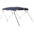 vidaXL Strieška Bimini s 3 oblúkmi a stenami 243x(170-182)x137 cm