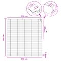 vidaXL Žalúzia Tmavohnedá 150 x 160 cm 35 mm Masívne Paulownia drevo