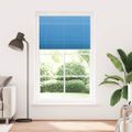 vidaXL Plisovaná roleta modrá 115x200 cm Šírka látky 114,4 cm Polyester