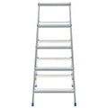 vidaXL 5-stupňový hliníkový obojstranný rebrík 113 cm