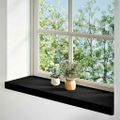 vidaXL Okenný parapet 2 ks hnedočierná 90x30x2 cm dubový masív