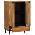 vidaXL Highboard s poličkou Hnedá 60 x 33 x 100 cm Masívne mango drevo