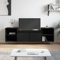 vidaXL TV skrinka čierna 160x35x55 cm spracované drevo
