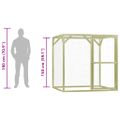vidaXL Klietka pre sliepky 1,5x1,5x1,5 m, impregnovaná borovica