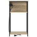 vidaXL Nočný stolík Sonoma dub 41 x 28 x 76 cm Kompozitné drevo