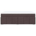 vidaXL Boxspring posteľ s matracom tmavohnedá 160x200 cm látka