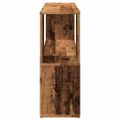 VidaXL knižnica Old Wood 100x24x63 cm Engineered Wood