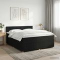 vidaXL Posteľ boxspring s matracom Čierna 140 x 200 cm Látka