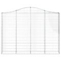 vidaXL Oblúkové gabionové koše 25 ks 200x30x140/160 cm pozink. železo