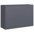 vidaXL kvetináč antracit 120x40x80 cm Oceľ valcovaná za studena