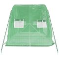 vidaXL Fóliovník s oceľovým rámom zelený 10 m² 5x2x2,3 m