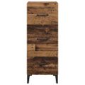vidaXL Servírovacia skriňa Staré drevo 34,5 x 34 x 90 cm
