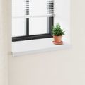 vidaXL Parapetné dosky Biela 80 x 50 x 4,5 cm PVC