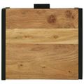 vidaXL Nočný stolík Hnedá 40 x 35 x 50 cm Masívna akáciová drevo a kov