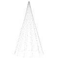 vidaXL Vianočný stromček na stožiari 1400 modrých LED 500 cm