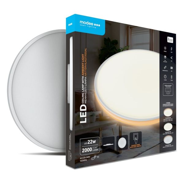 Modee LED stropné svietidlo MB001 22W 2000lm 3CCT (ML-MB001-22W-W)