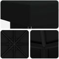 vidaXL Altánok 3 x 3 m Čierna Polyester a oceľ 190 gsm
