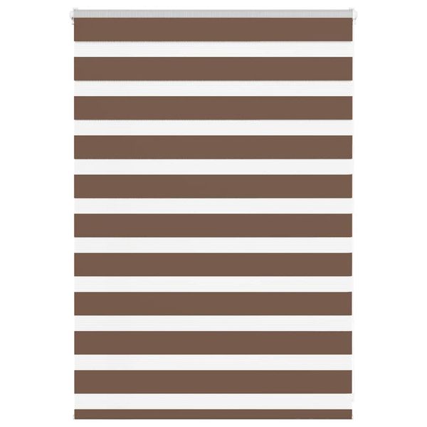 vidaXL Zebra roleta hnedá 105x100 cm šírka látky 100,9 cm polyester