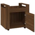 vidaXL Stolový vozík hnedý dub 60x45x60 cm spracované drevo