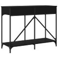 vidaXL Konzolový stolík čierny 100x39x78,5 cm kompozitné drevo