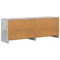 vidaXL Skriňa pod posteľ s poličkou 2 ks Betónovo sivá 66 x 33 x 48 cm
