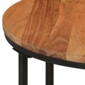 vidaXL Konferenčný stolík 45x45x35 cm akáciový masív a železo