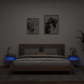 vidaXL TV nástenné skrinky s LED svetlami 2 ks čierne 40x30x40 cm